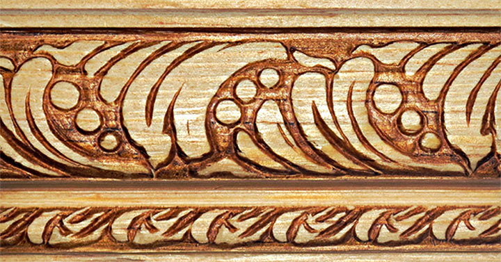 Moldura de madera para cornisa MC6